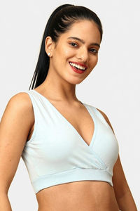 The Mom Store Non Wired Full Coverage Maternity Nursing Sleep Bra (Pack of 2) - Multicolor — thumbnail 4